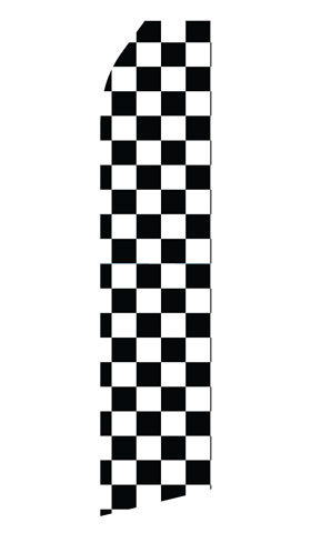 Black and White Checkered-Econo Stock Flag NYC