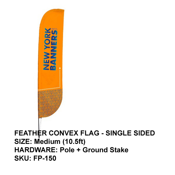 Feather Convex Flag (Medium)- 10.5ft