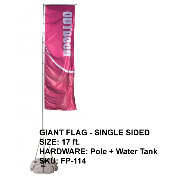 Giant Flag (Single Sided) – 17 ft.
