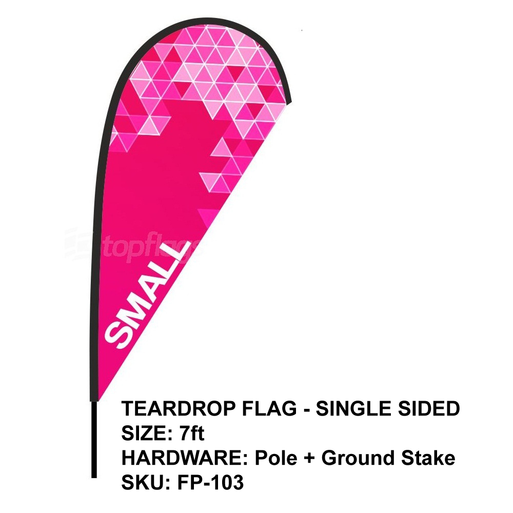 Teardrop Flag (Small)-7 ft.